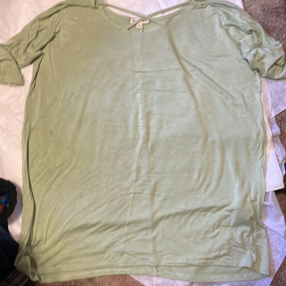 Bundle only item -3 left Sage Caged tunics/all sizes. Washed once. - Picture 7 of 8